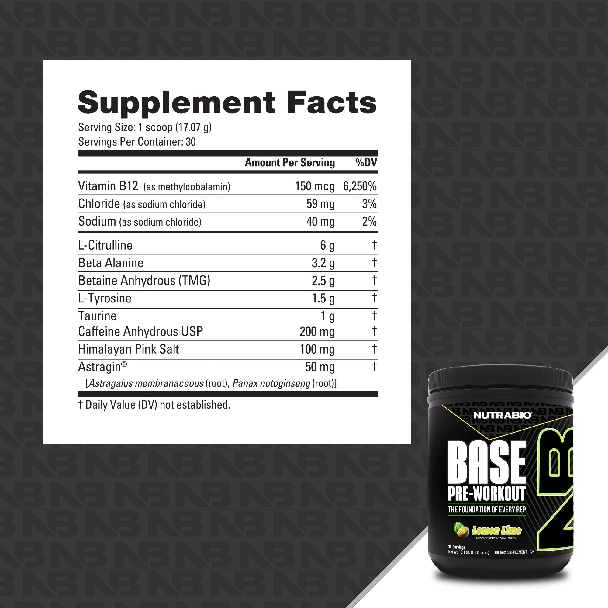NUTRA BIO BASE PRE WORKOUT