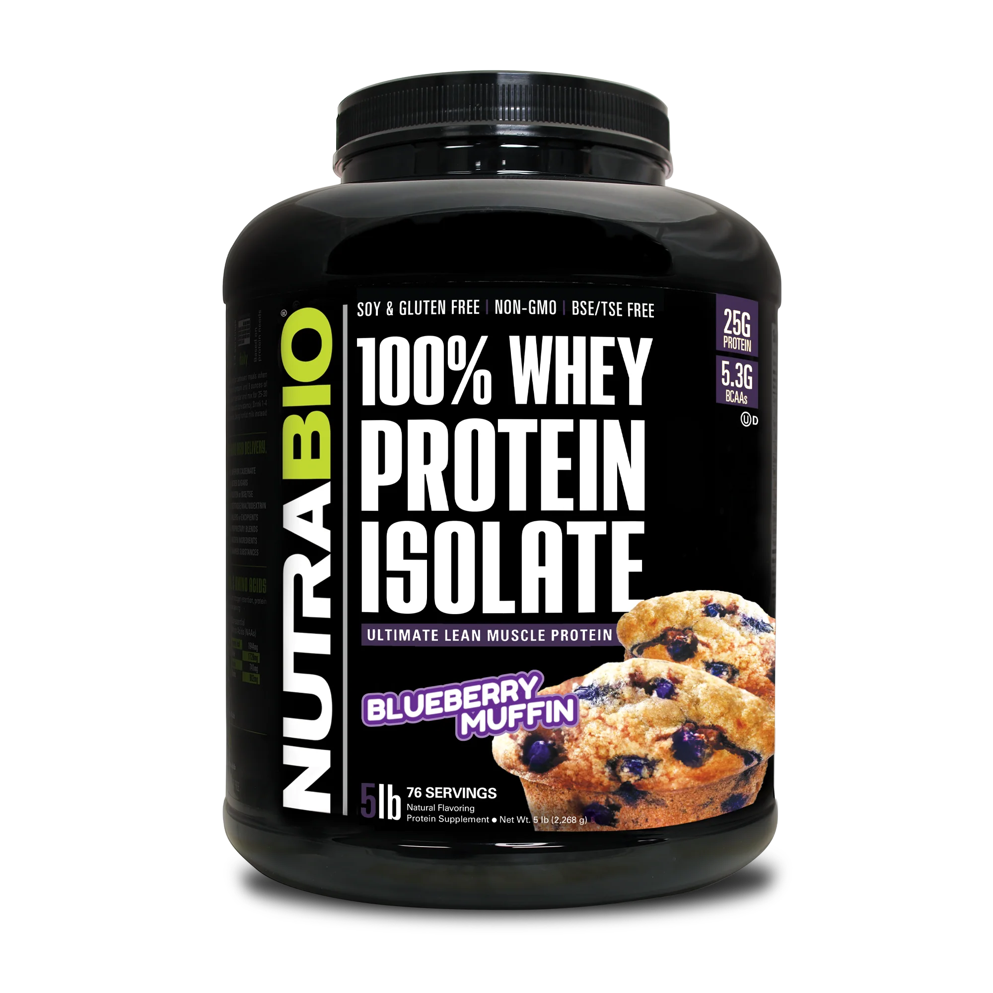 NUTRA BIO WHEY PROTEIN ISOLATE 5LB