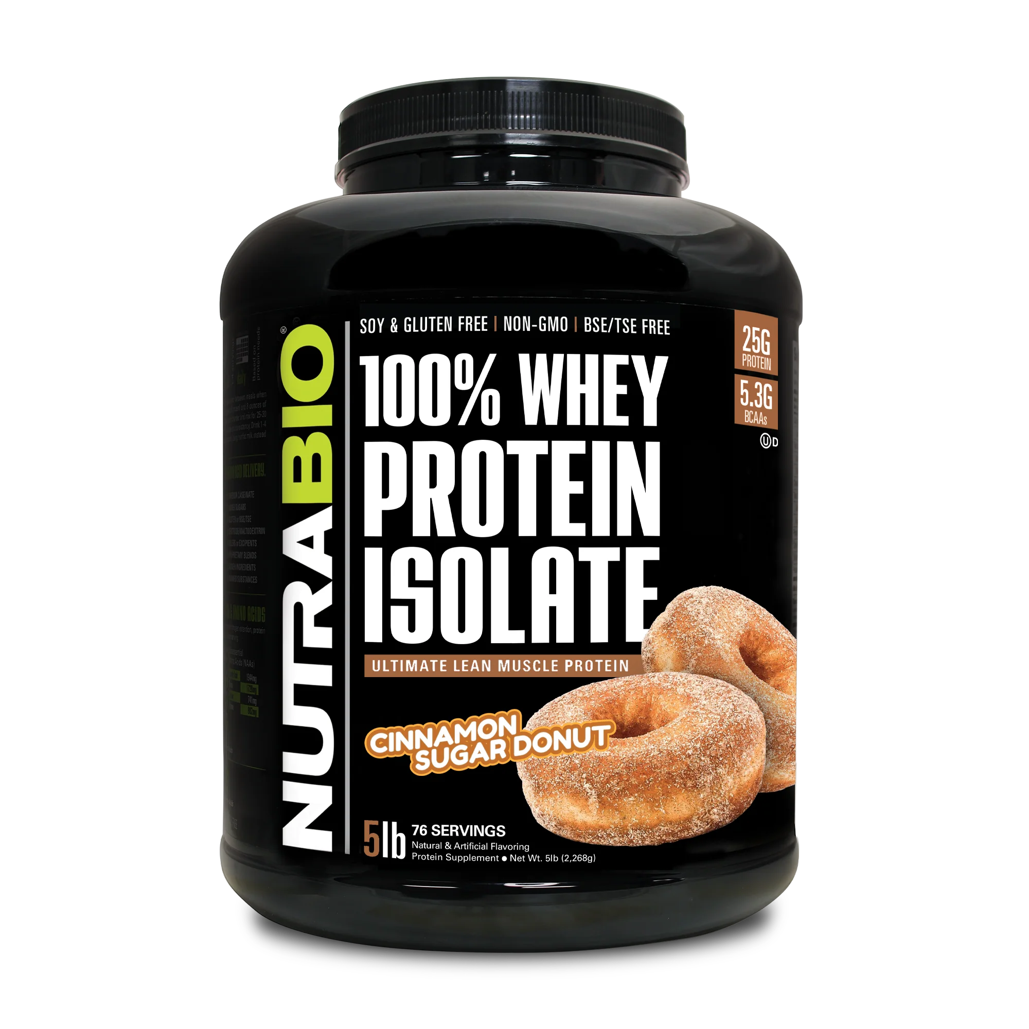 NUTRA BIO WHEY PROTEIN ISOLATE 5LB