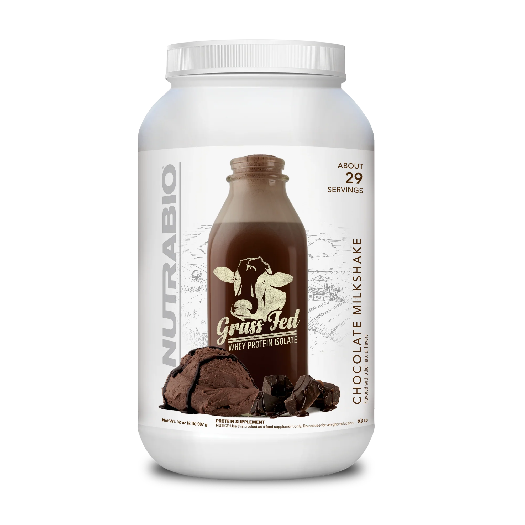 Nutra Bio Grass Fed Whey Protein Isolate