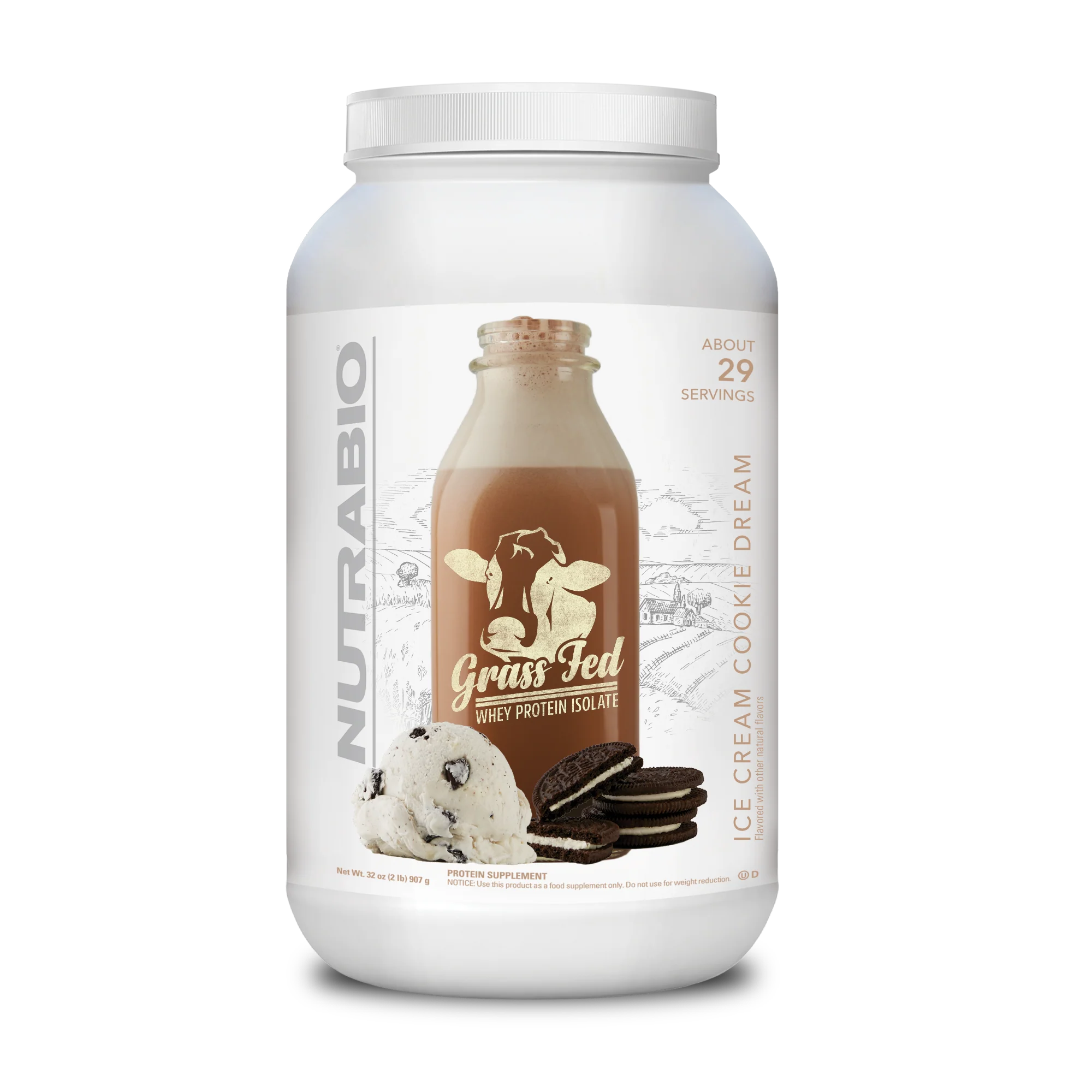 Nutra Bio Grass Fed Whey Protein Isolate