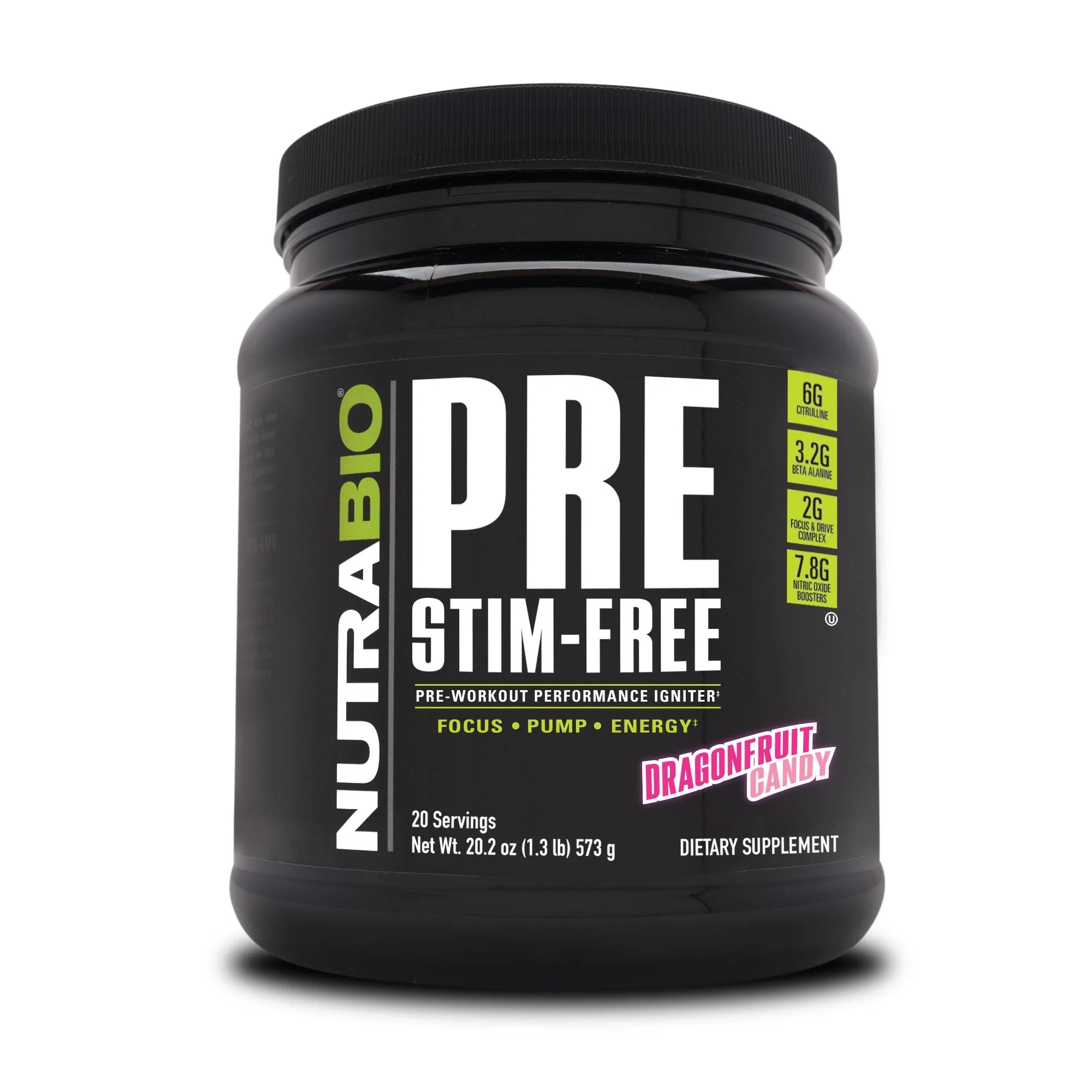 NUTRA BIO PRE Workout Stimulant Free