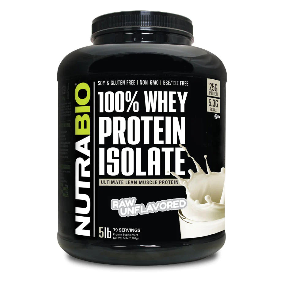 NUTRA BIO WHEY PROTEIN ISOLATE 5LB