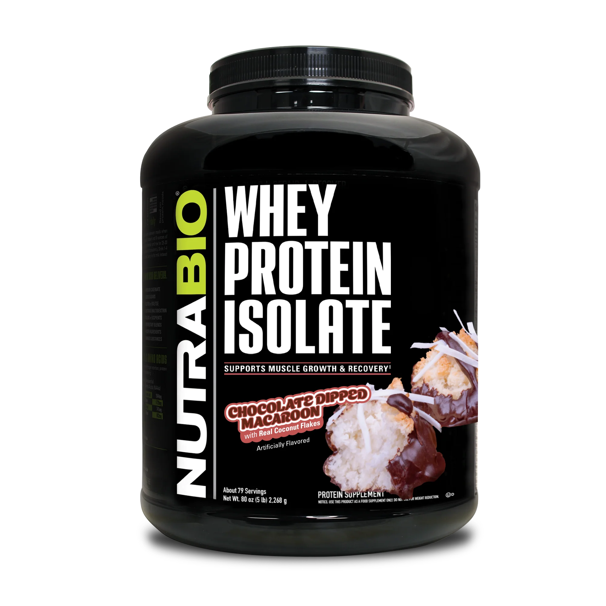 NUTRA BIO WHEY PROTEIN ISOLATE 5LB