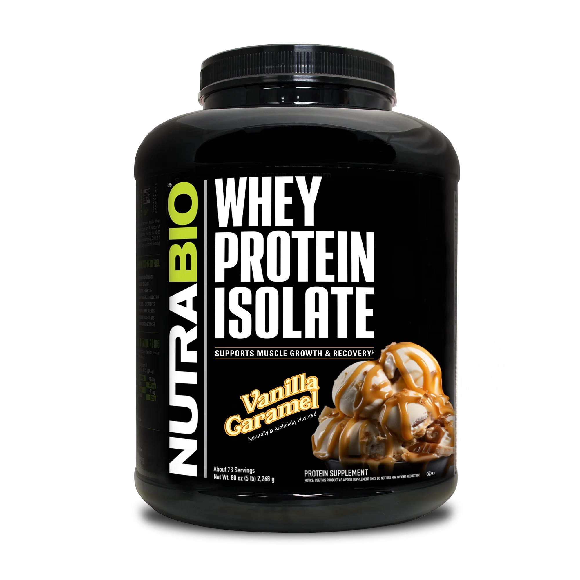 NUTRA BIO WHEY PROTEIN ISOLATE 5LB