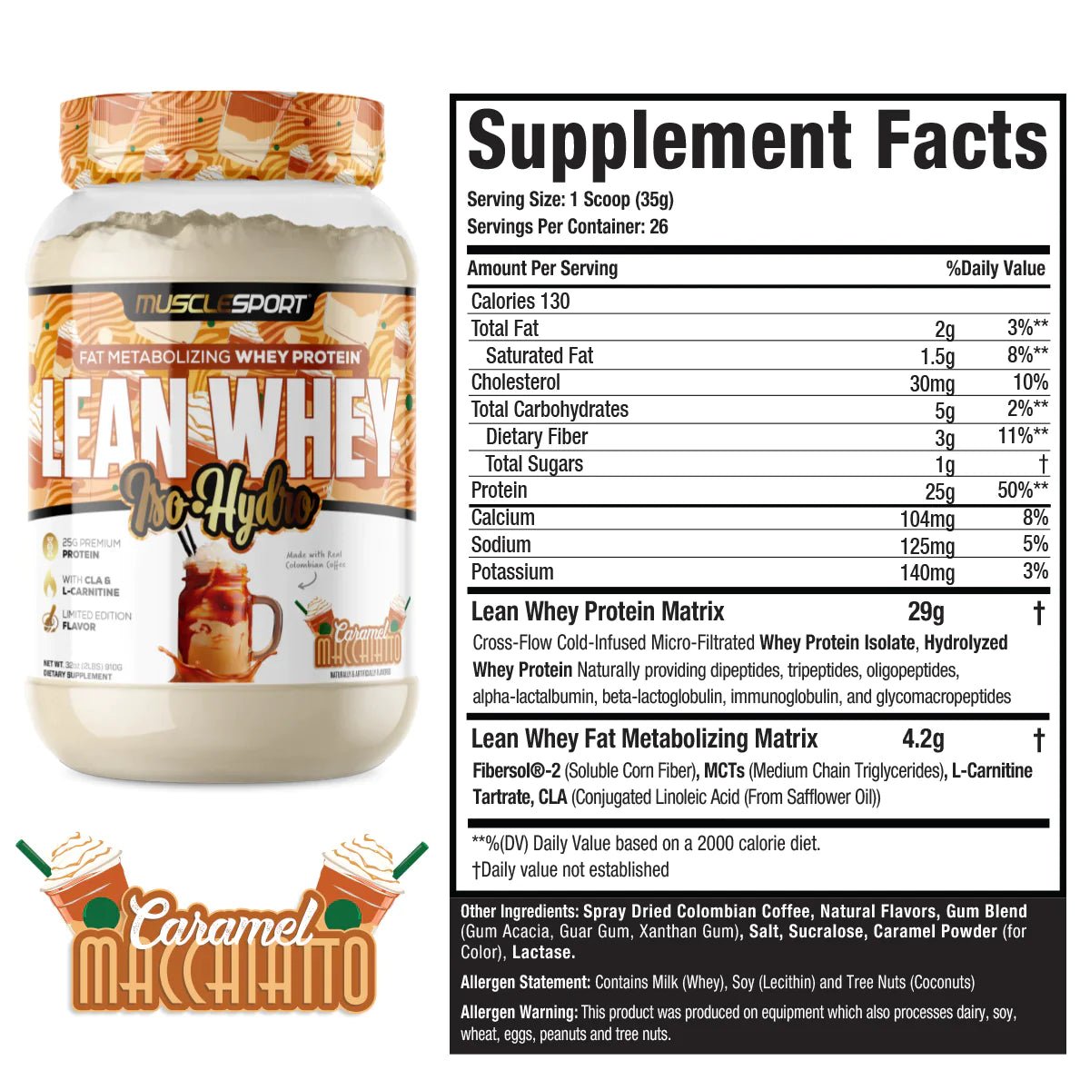 MUSCLE SPORT LEAN WHEY 2lb