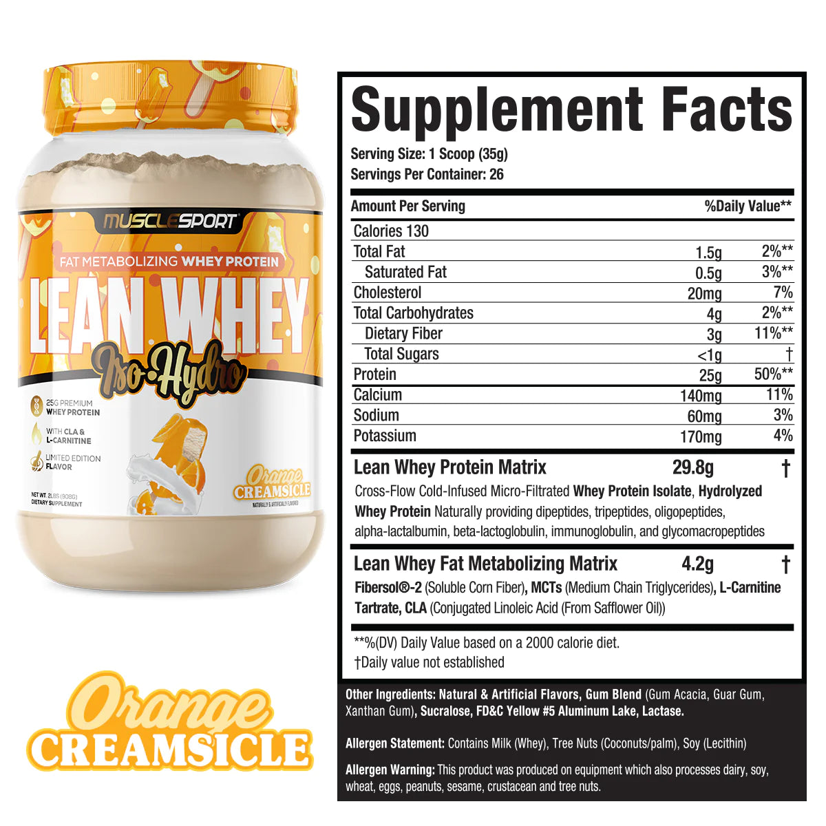 MUSCLE SPORT LEAN WHEY 2lb