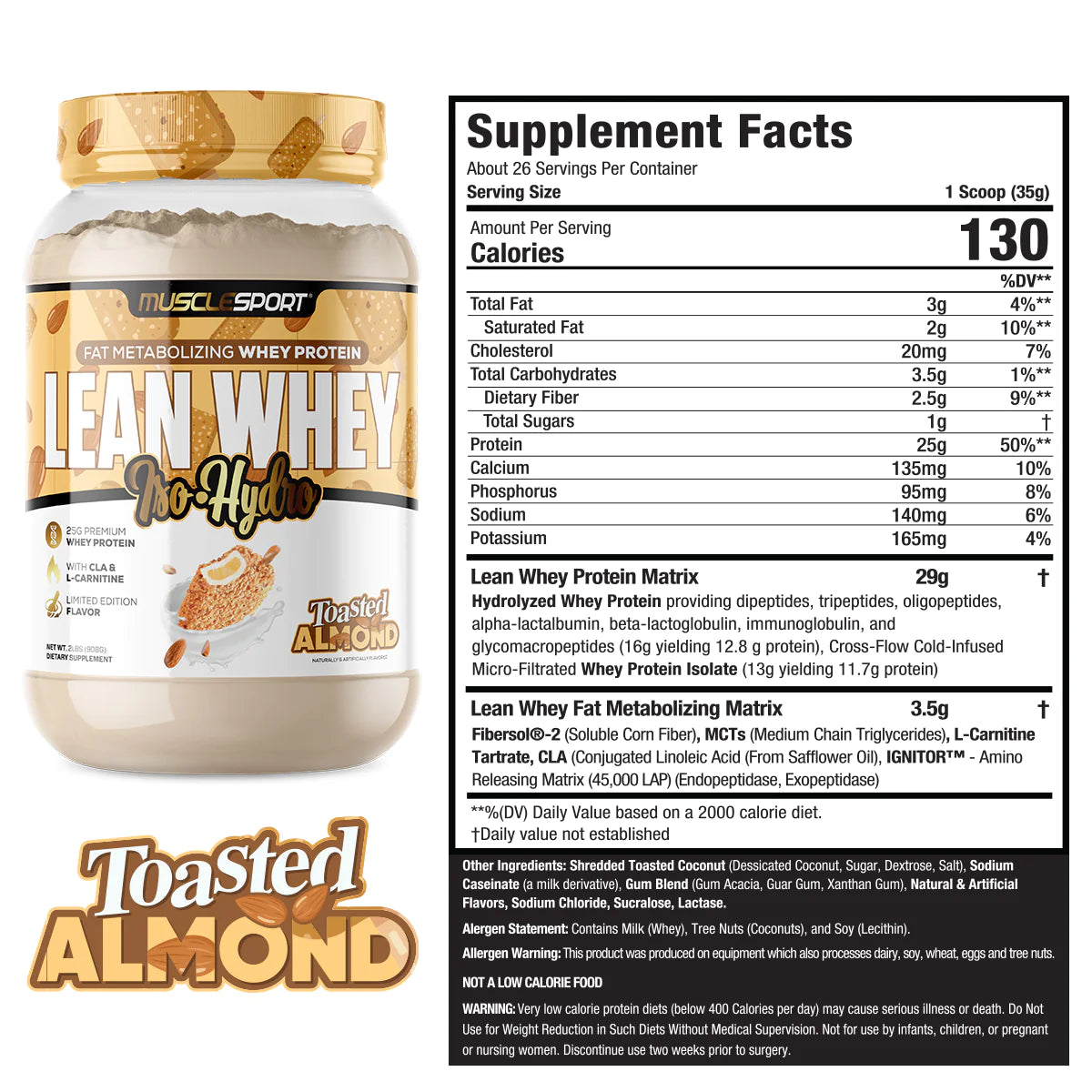 MUSCLE SPORT LEAN WHEY 2lb