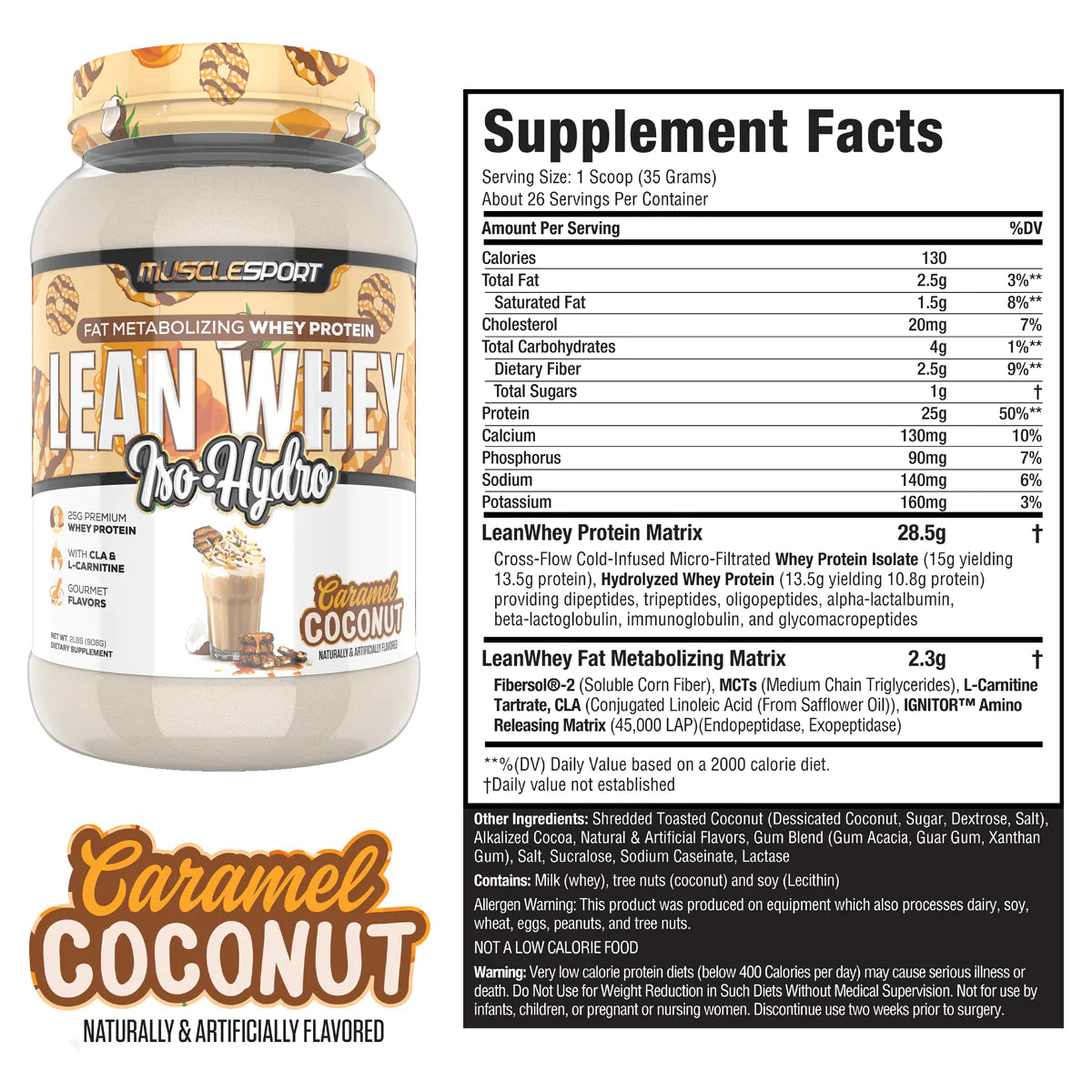 MUSCLE SPORT LEAN WHEY 2lb