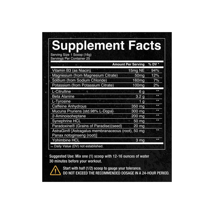 Condemned Labz Convict 2.0 High-Stim Pre-Workout