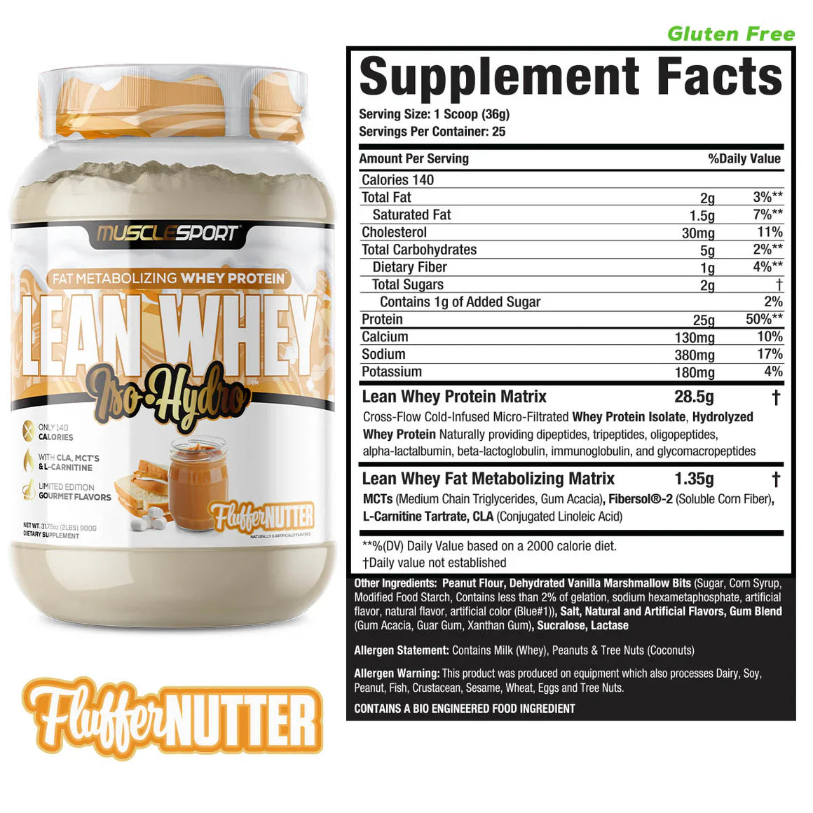 MUSCLE SPORT LEAN WHEY 2lb