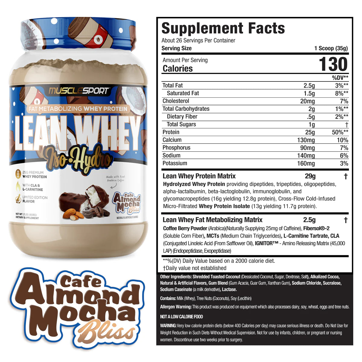 MUSCLE SPORT LEAN WHEY 2lb