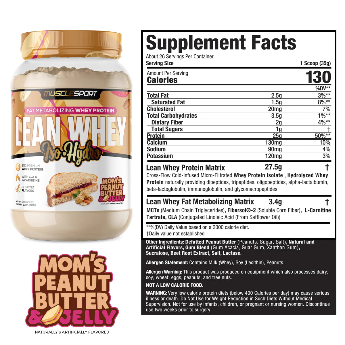 MUSCLE SPORT LEAN WHEY 2lb