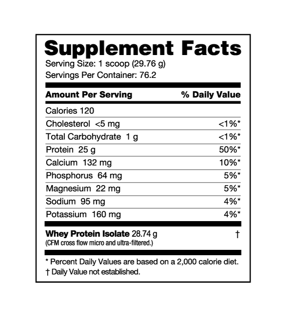 NUTRA BIO WHEY PROTEIN ISOLATE 5LB