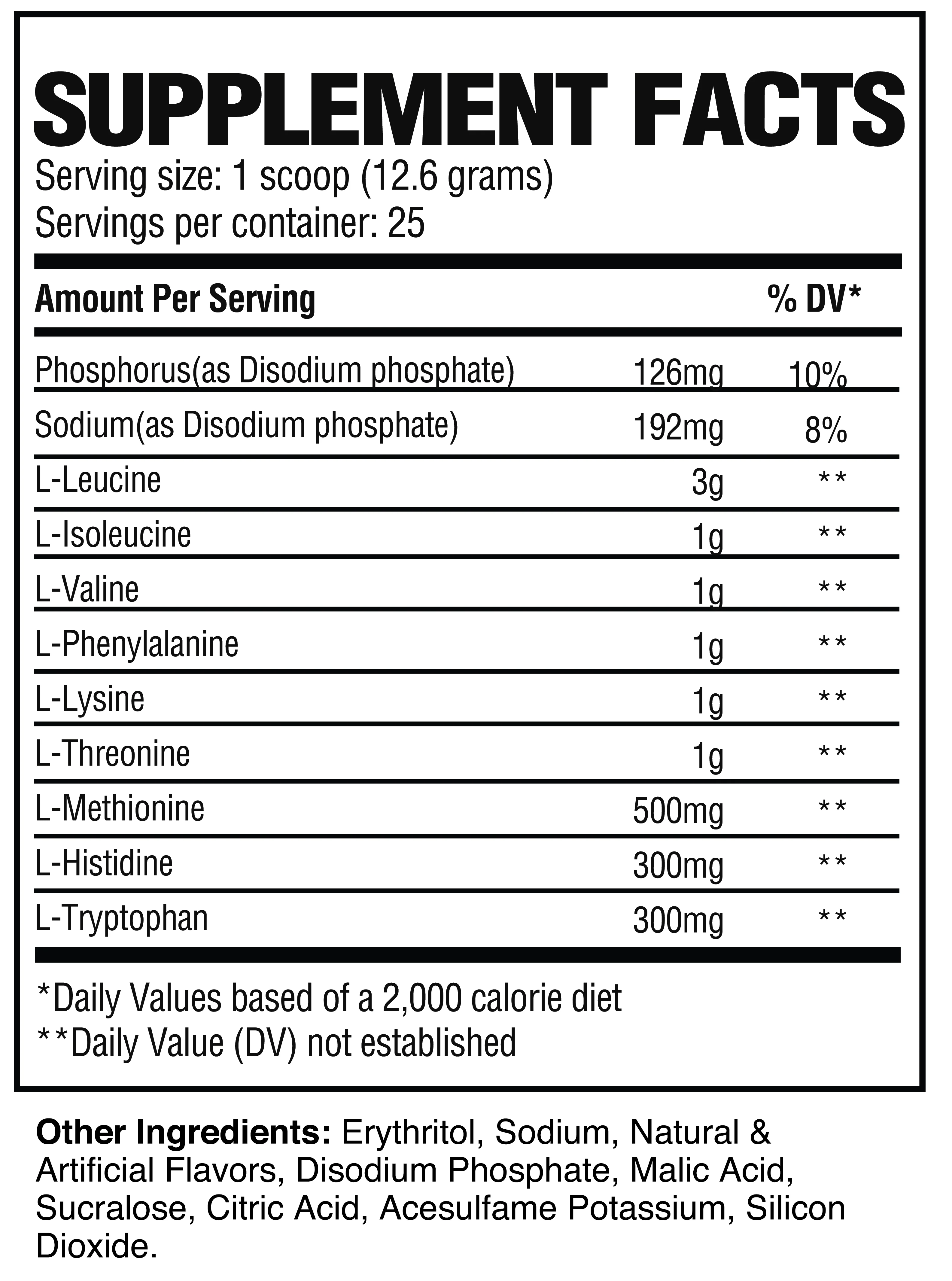 RAW EAA - ESSENTIAL AMINO ACIDS