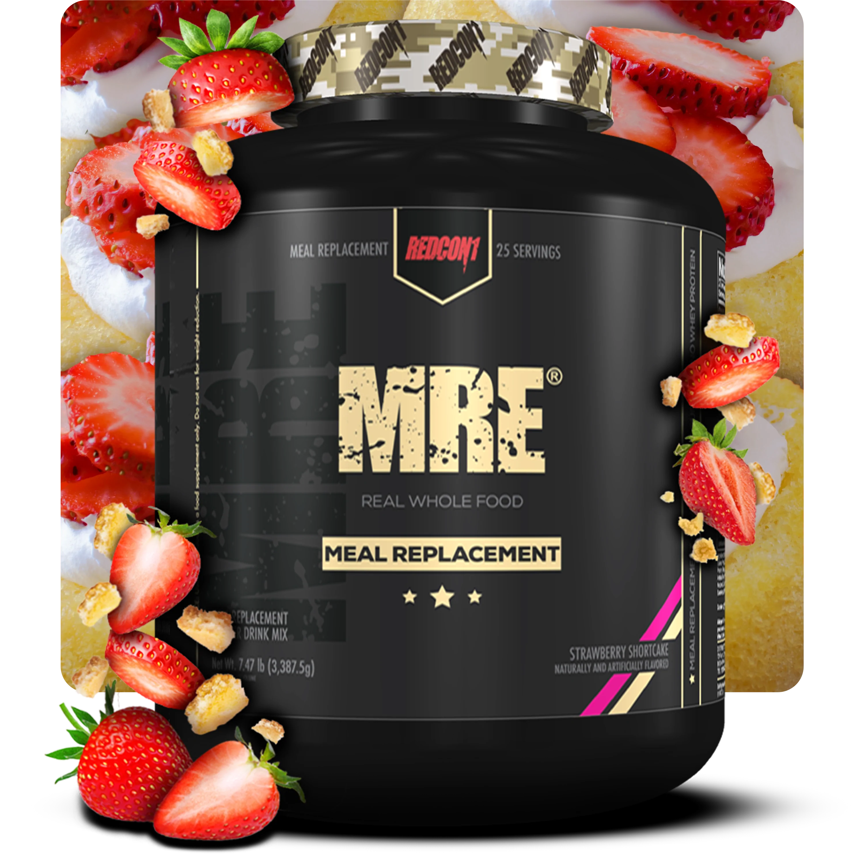 REDCON 1 MRE MEAL REPLACEMENT WHOLE FOOD PROTEIN - 7lb