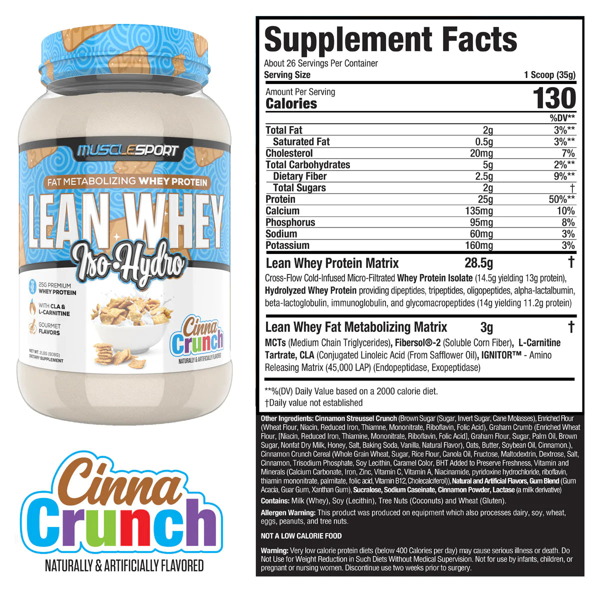 MUSCLE SPORT LEAN WHEY 2lb