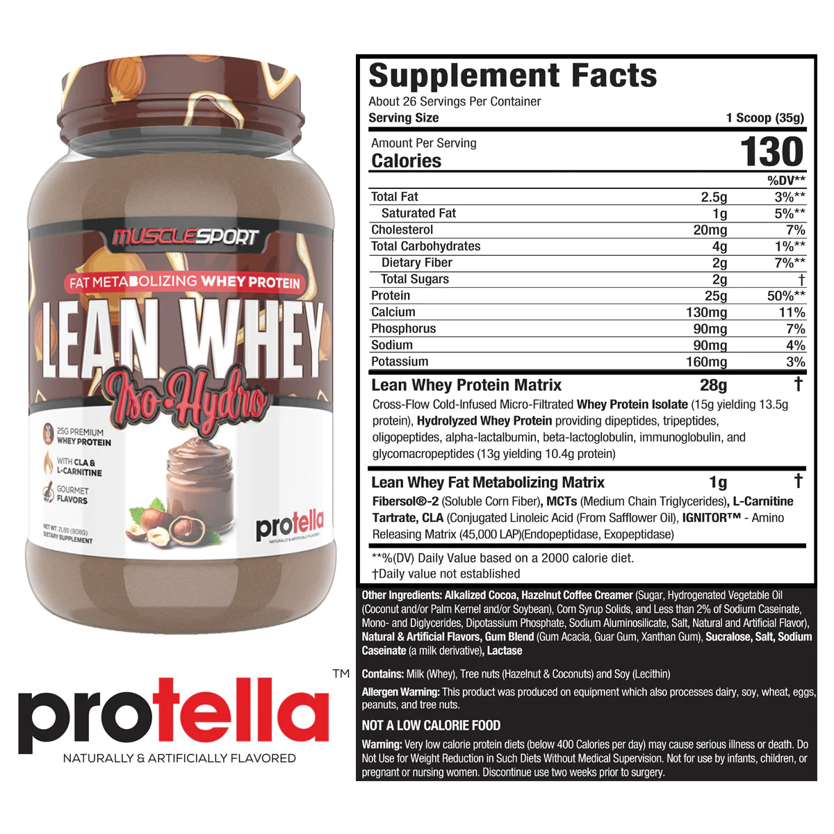 MUSCLE SPORT LEAN WHEY 2lb