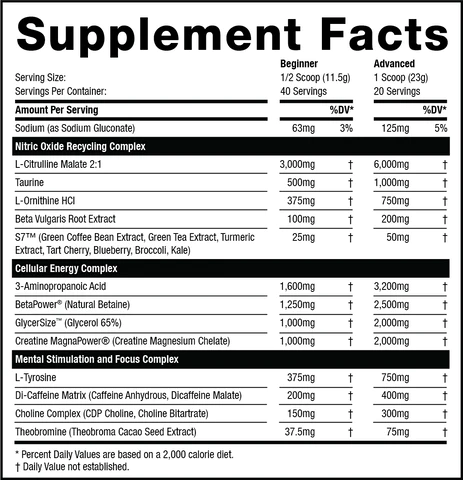 MUSCLE SPORT Rhino BLACK Preworkout V2