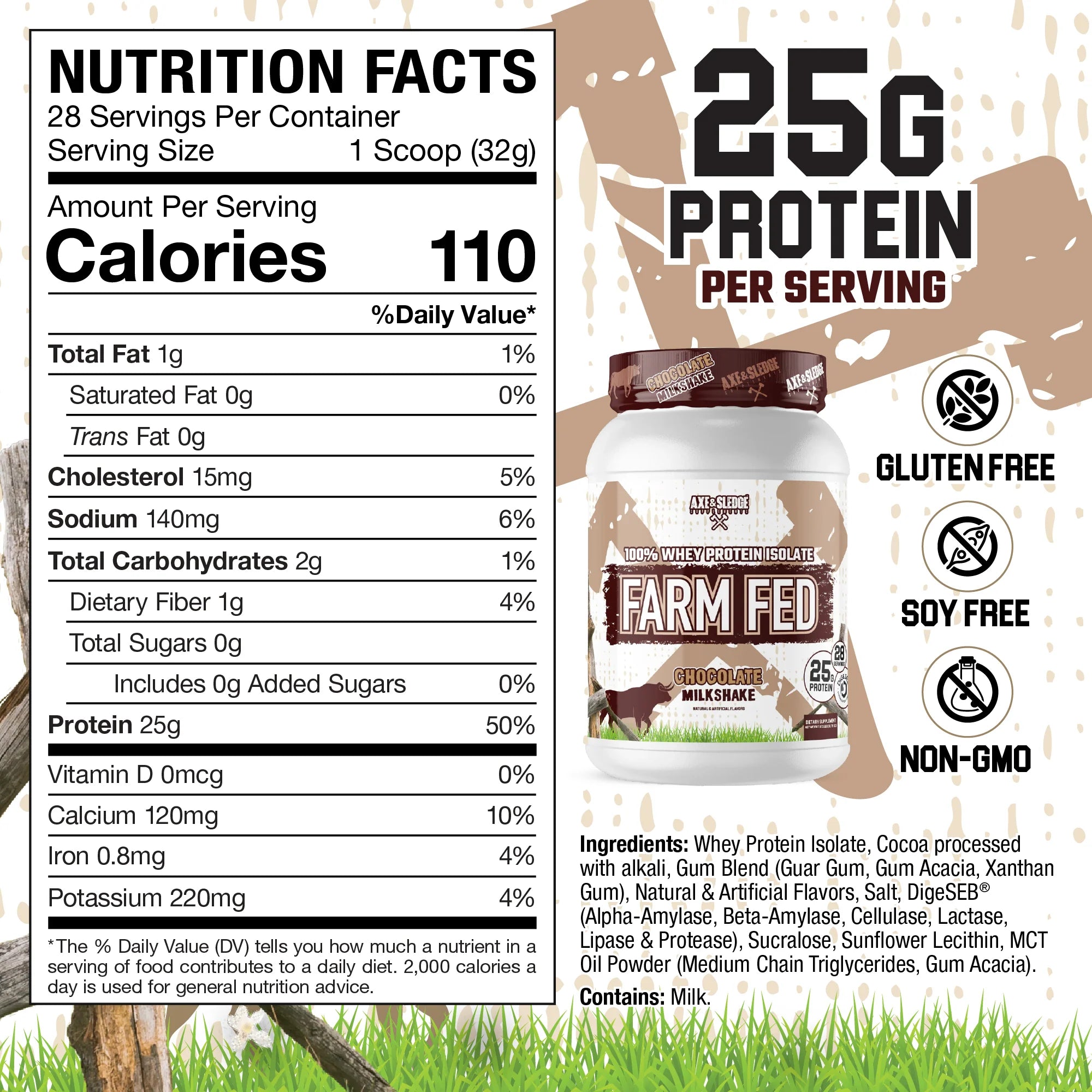 FARM FED PROTEIN // Grass-Fed Whey Protein Isolate