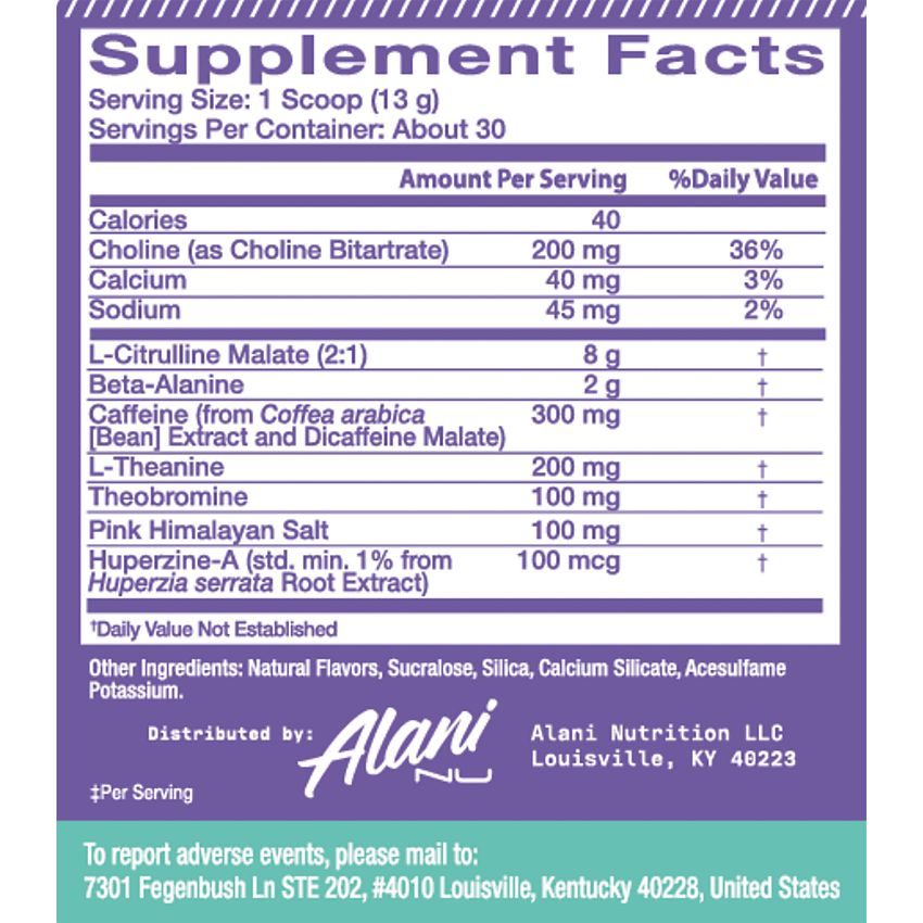 Alani Nu Pre-Workout +