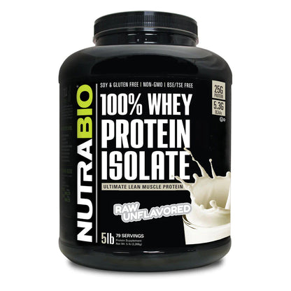 NUTRA BIO WHEY PROTEIN ISOLATE 5LB
