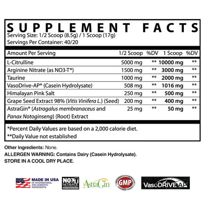 Apollon  Bareknuckle Bloodsport - Extreme Blood Pumping Powder with Nitrates