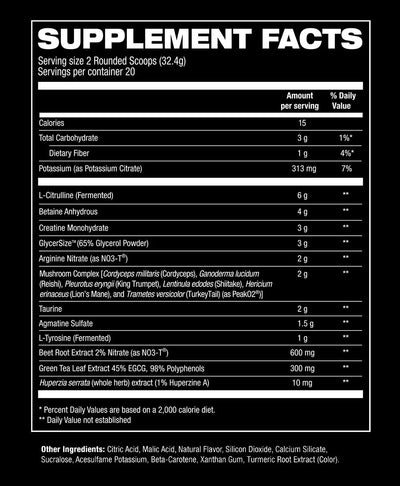 HOSSTILE BLOODSHOT NON STIMULANT PRE-WORKOUT