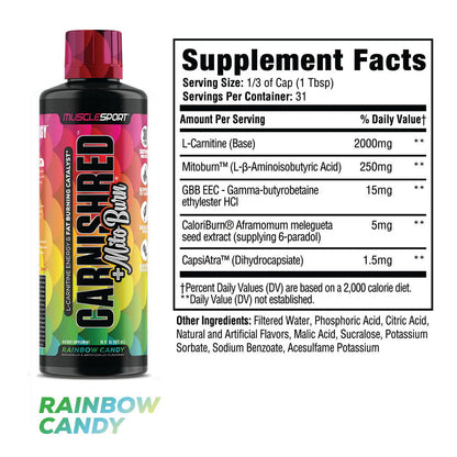 CarniShred®+ Mitoburn® 16oz Liquid