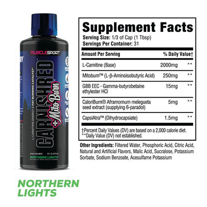 CarniShred®+ Mitoburn® 16oz Liquid