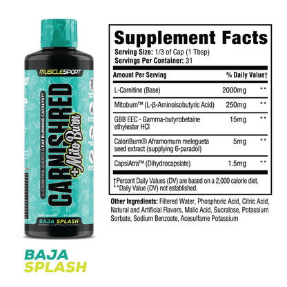 CarniShred®+ Mitoburn® 16oz Liquid