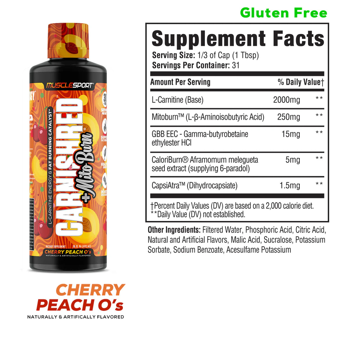 CarniShred®+ Mitoburn® 16oz Liquid