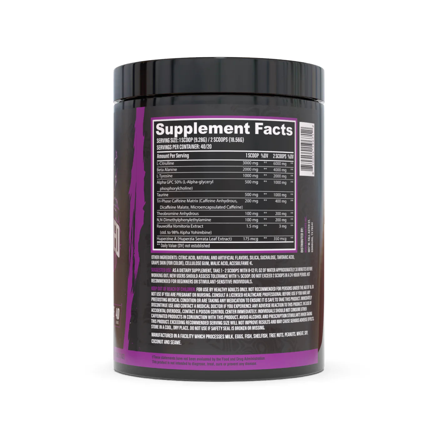 Wrecked Enraged High Stim Pre-Workout