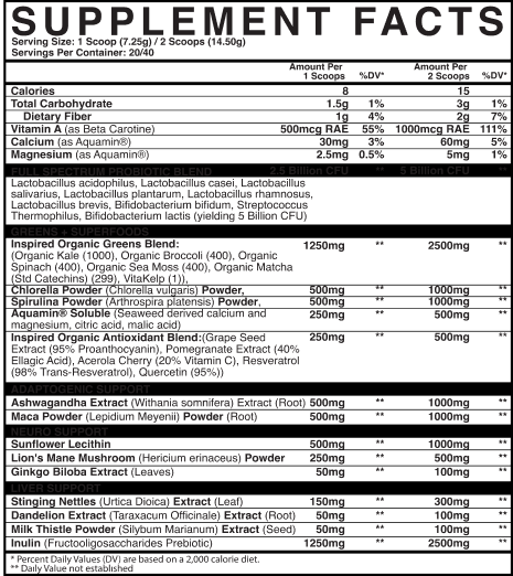 Inspired GREENS SUPERFOOD POWDER