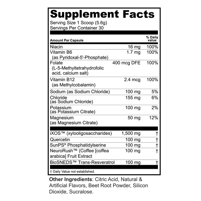 MYQ Brain Food + Electrolytes + Prebiotics Powder