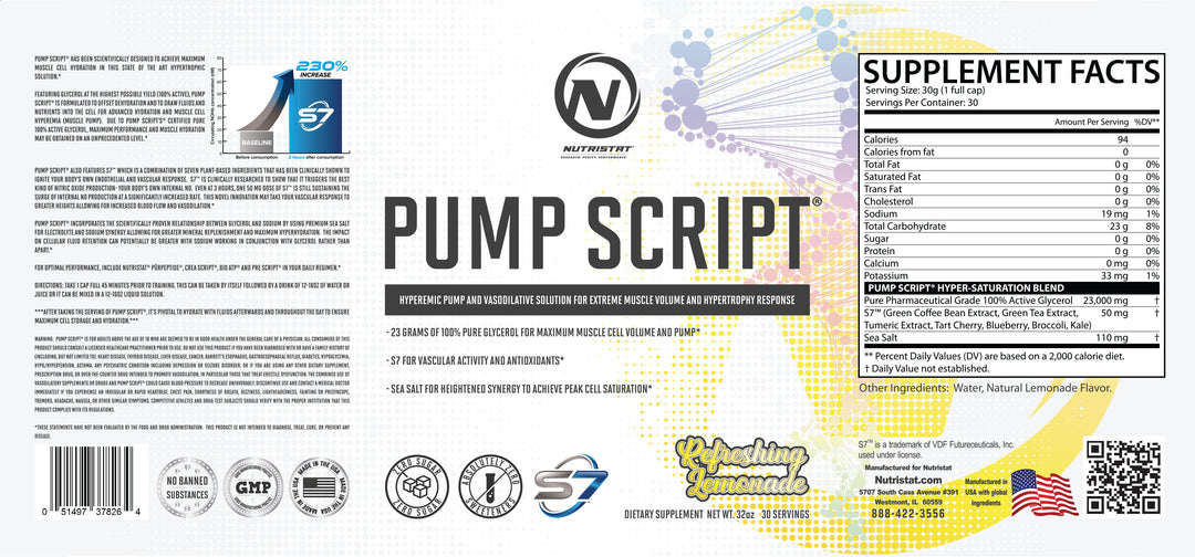 PUMP SCRIPT® pump/muscle builder