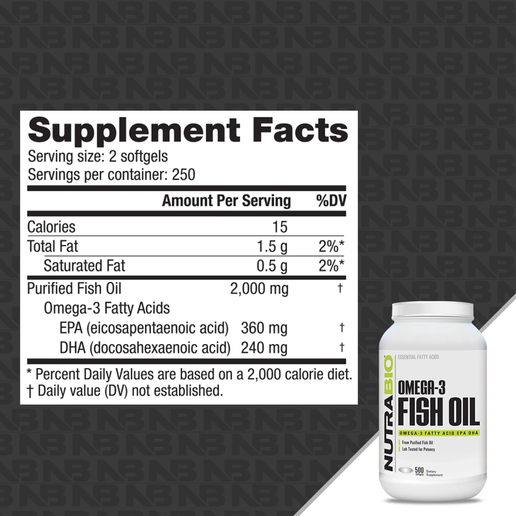NUTRA BIO Omega 3 Fish Oil