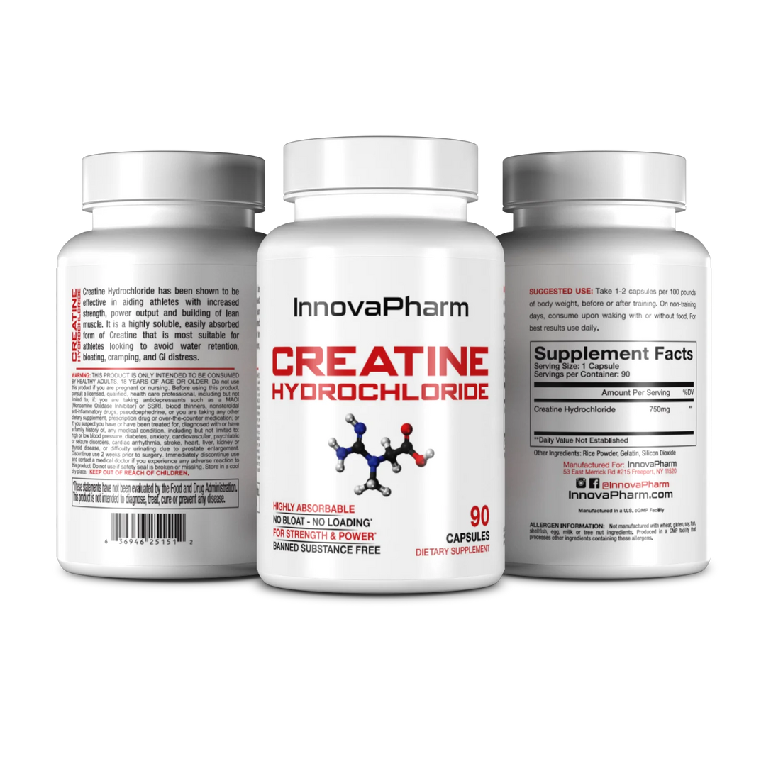 InnovaPharm Creatine HCL Pills - 90 ct