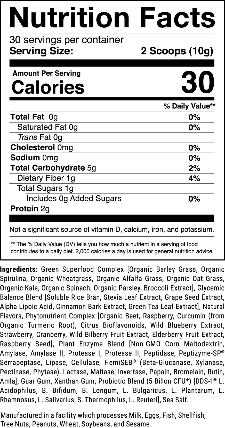 1st Phorm Opti-Greens 50