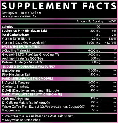 INSPIRED DVST8 DARK PRE-WORKOUT RTD