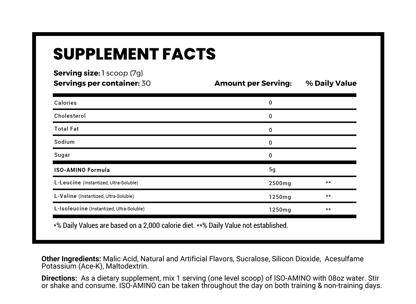 MANSPORTS ISO-AMINO - 30 Servings