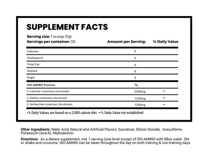 MANSPORTS ISO-AMINO - 30 Servings