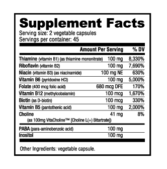 NUTRA BIO VITAMIN B-100 COMPLEX