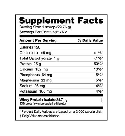 NUTRA BIO WHEY PROTEIN ISOLATE 5LB