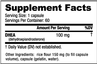 NUTRA BIO DHEA (100mg)