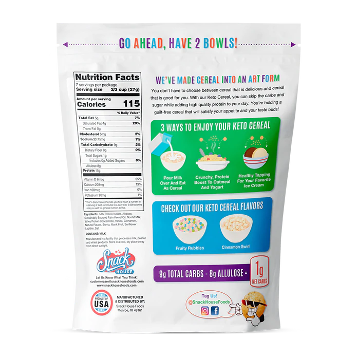 SNACK HOUSE PUFFS KETO CEREAL