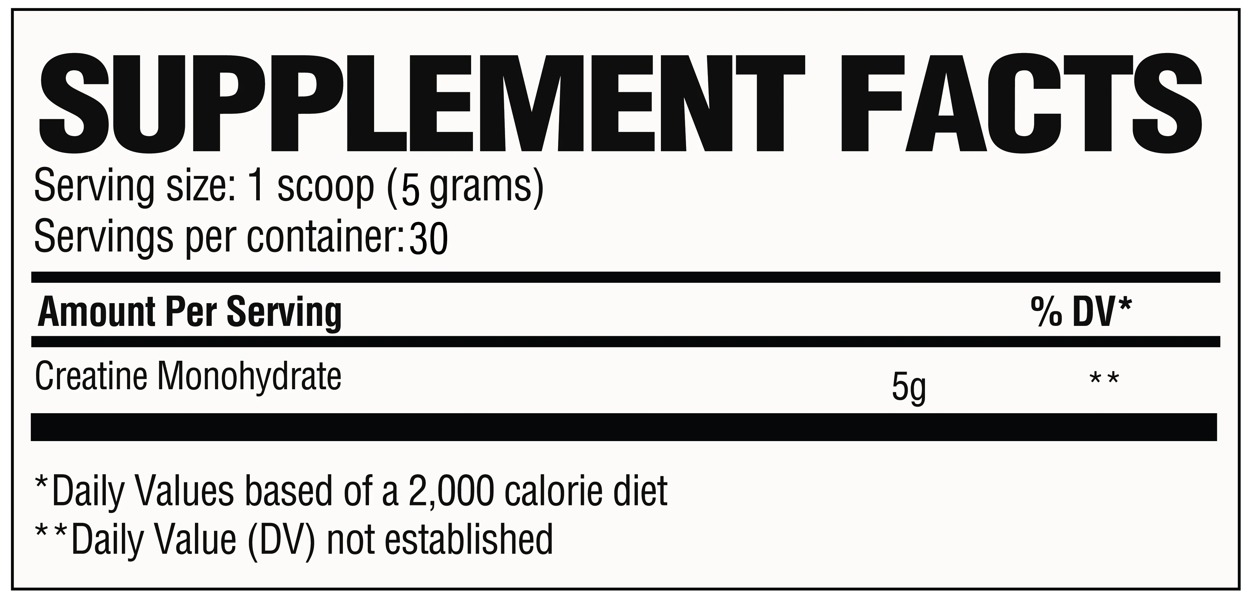 RAW CREATINE