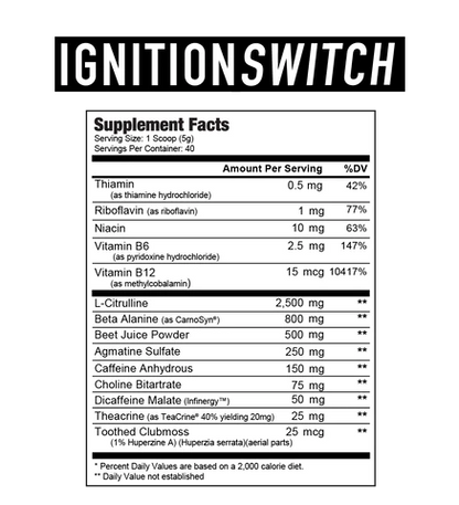 IGNITION SWITCH // PRE-STIM