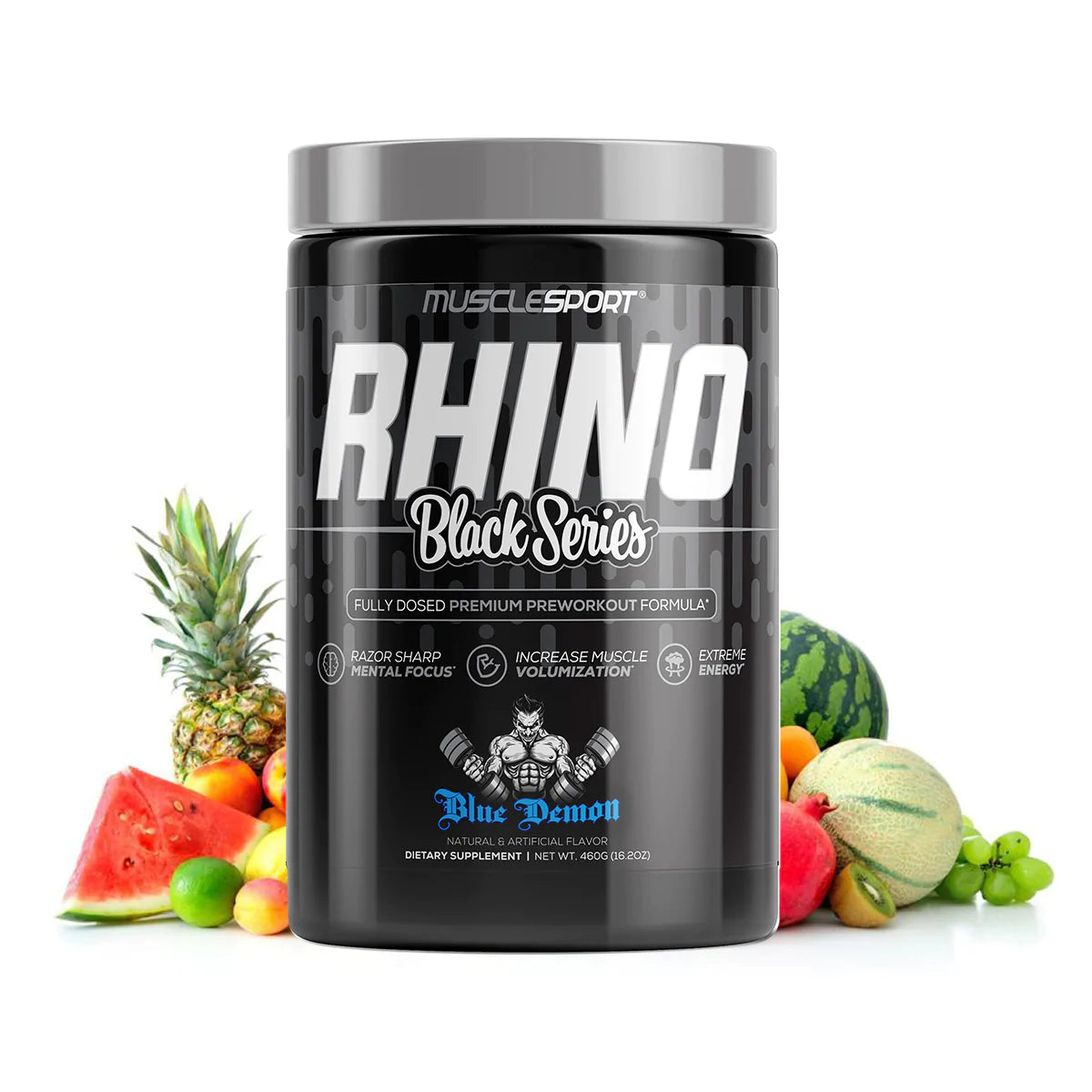 MUSCLE SPORT Rhino BLACK Preworkout V2