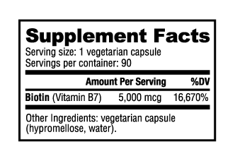 NUTRA BIO BIOTIN (5000mcg)